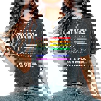 No Kings In America We The People Political Lgbtq Women's Oversized Comfort T-Shirt - Thegiftio