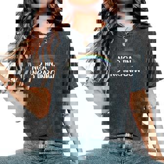 No Rain No Rainbow レディースオーバーサイズコンフォートTシャツ - Kawaiitshirt