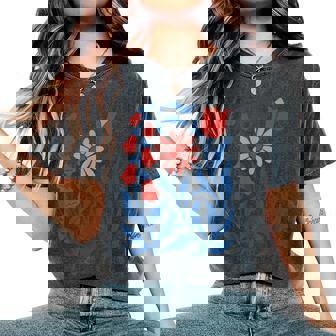 No Words Subtle Foxglove Daisy Tulip Women's Oversized Comfort T-Shirt - Thegiftio