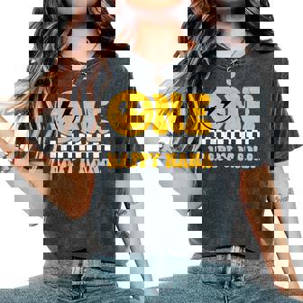 One Happy Nana 1歳の誕生日 グルーヴィースマイル 1歳 男 レディースオーバーサイズコンフォートTシャツ - Kawaiitshirt