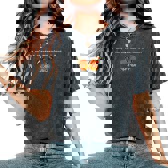 The Only Orange Monarch I Want Orange Monarch Butterfly Women's Oversized Comfort T-Shirt - Thegiftio