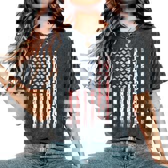 Patriotic Usa Flag Alabama Football Season Party Women Women's Oversized Comfort T-Shirt - Thegiftio