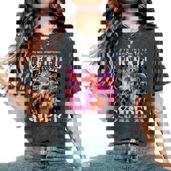 Patrón De Día De Pierna Certificado Divertido Flamingo Gym Meme Workout Camiseta extragrande cómoda para mujer - Regaloses