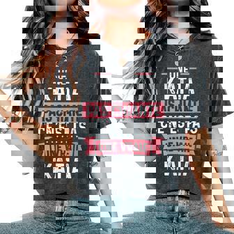 Phrase Drôle Personnalisée Humour Pour Chiante Katia T-shirt oversize confortable pour femme - Cadeauxyz