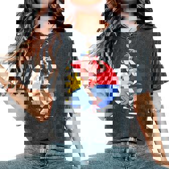 Pinay Girl フィリピン 強い フィリピン国旗 フィリピンプライド レディースオーバーサイズコンフォートTシャツ - Kawaiitshirt