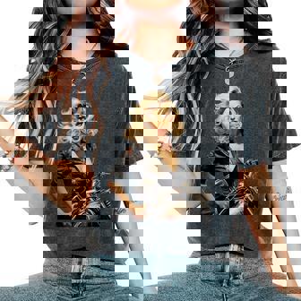 Pinup Girl バイカー オートバイ ライダー ヴィンテージ レディースオーバーサイズコンフォートTシャツ - Kawaiitshirt