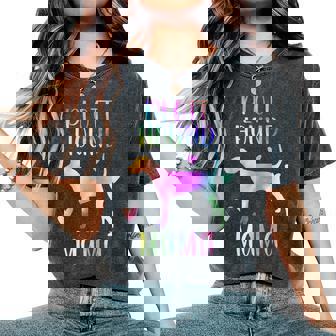 Plott Hound Mama Plott Hound Mom Rainbow Watercolor Women's Oversized Comfort T-Shirt - Monsterry