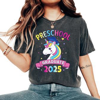 Pre-K Preschool Graduate 2025 Unicorn Girls Women's Oversized Comfort T-Shirt - Thegiftio UK