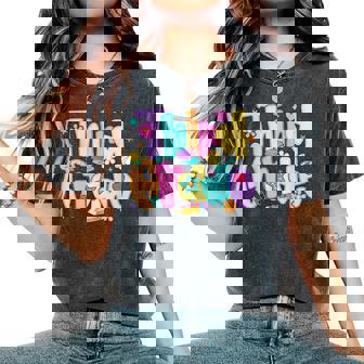 Preppy Third Grade Back To School 3Rd Grade Teacher Girl Boy Women's Oversized Comfort T-Shirt | Mazezy