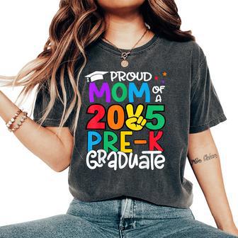 Proud Mom Of A Class Of 2025 Pre-K Graduate Graduation Women's Oversized Comfort T-Shirt - Thegiftio UK