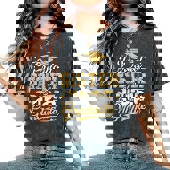 Proud Sister Of A Class Of 2025 Graduate Senior Graduation Women's Oversized Comfort T-Shirt | Mazezy