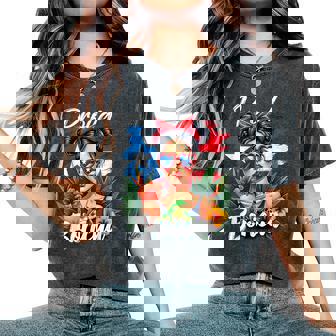 Puerto Rican Girls Boricua Puerto Rico Heritage Messy Bun Women's Oversized Comfort T-Shirt | Mazezy