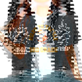 Ready To Tackle 3Rd Grade First Day Of School Football Boys Women's Oversized Comfort T-Shirt | Mazezy