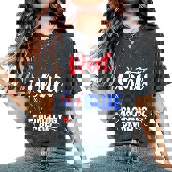Red White And Blue Oncology Crew 4Th Of July Nurse Women's Oversized Comfort T-Shirt - Monsterry