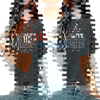 Red White And Blue Usa Patriotic For Women Women's Oversized Comfort T-Shirt | Mazezy