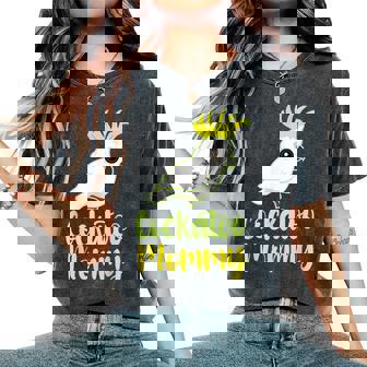 Retro Cockatoo Mother Mom Cockatoo Mommy Cockatiel レディースオーバーサイズコンフォートTシャツ - Kawaiitshirt