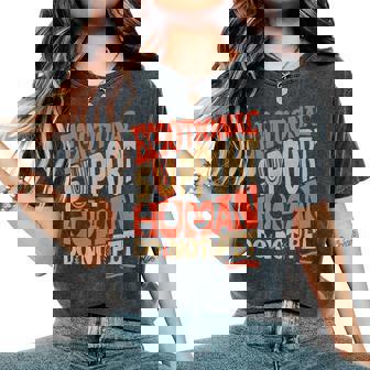 Retro Do Not Pet Emotionalupport Human Groovy レディースオーバーサイズコンフォートTシャツ - Kawaiitshirt