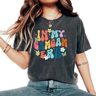 Retro Groovy In My Gamgam Era Happy Mother's Day Women's Oversized Comfort T-Shirt - Thegiftio UK
