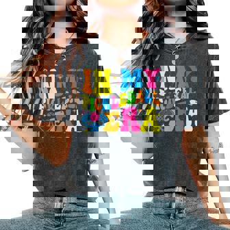 Retro Groovy In My Pickleball Era Pickleball Player Women's Oversized Comfort T-Shirt - Thegiftio