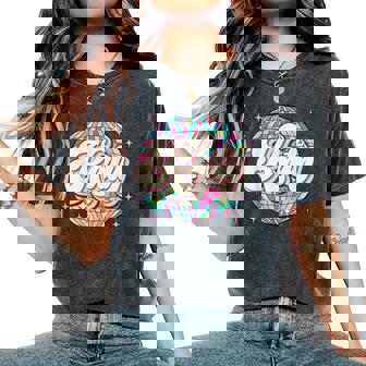 Retro Katy First Name I Love Katy Groovy 80'S Vintage Women's Oversized Comfort T-Shirt | Mazezy