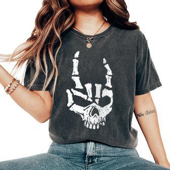 Rocker Rockhand T Heavy Metal Handyhülle Metal Cuello Camiseta extragrande cómoda para mujer - Regaloses