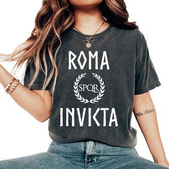 Roma Invicta Campeón De Roma Camiseta extragrande cómoda para mujer - Regaloses