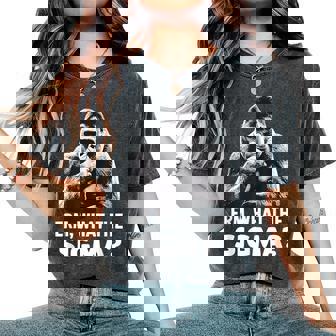 Sarcastic Humor Meme Erm What Theigma Ironic Meme レディースオーバーサイズコンフォートTシャツ - Kawaiitshirt