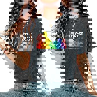 Save PBS Resist Rainbow Character Graphic Women's Oversized Comfort T-Shirt | Mazezy