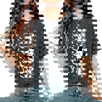 Senior Mom 2026 Soccer Mommy Class Of 2026 Graduation Mom Women's Oversized Comfort T-Shirt - Monsterry