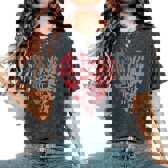 Seventies Heart Wish You Were Here Missing You レディースオーバーサイズコンフォートTシャツ - Kawaiitshirt