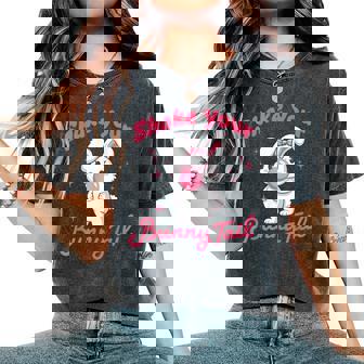 Shake Your Bunny Tail 愛らしいバブルガム レディースオーバーサイズコンフォートTシャツ - Kawaiitshirt