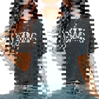 Simms Oklahoma Ok ビンテージ アスレチック スポーツデザイン レディースオーバーサイズコンフォートTシャツ - Kawaiitshirt