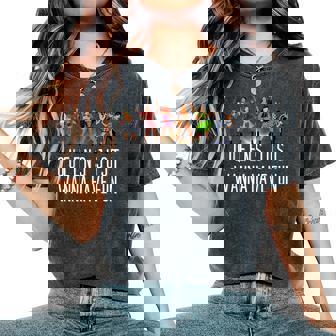 Six Queens Just Wanna Have Fun シアターミュージカル レディースオーバーサイズコンフォートTシャツ - Kawaiitshirt