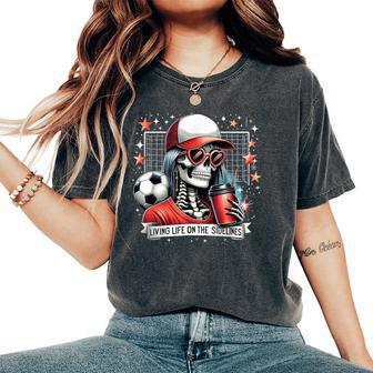Soccer Mama Mom Life On The Sidelines Mommy Mother's Day Women's Oversized Comfort T-Shirt - Thegiftio UK
