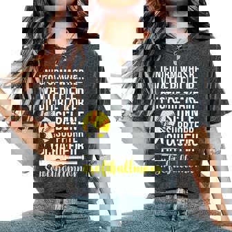 Softball Mom Definition Mom Of A Softball Player Mother Women's Oversized Comfort T-Shirt - Monsterry