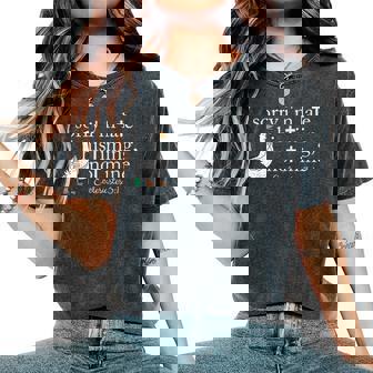 Sorry I'm Late His Timing Not Mine Christian Goose Women's Oversized Comfort T-Shirt - Thegiftio