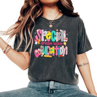 Special Education Dream Team Back To School Sped Teacher Women's Oversized Comfort T-Shirt - Thegiftio UK