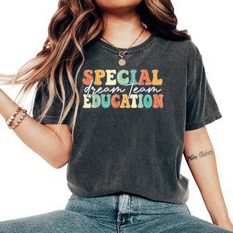 Special Education Squad Teacher Back To School Women's Oversized Comfort T-Shirt - Thegiftio UK