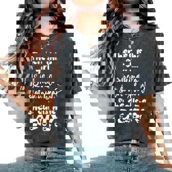 Special Grandma Grandmother This Girl Calls Me Lovey Women's Oversized Comfort T-Shirt - Monsterry