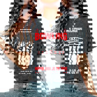 Sport Ma Technique De Bowling Est Topecrète T-shirt oversize confortable pour femme - Cadeauxyz