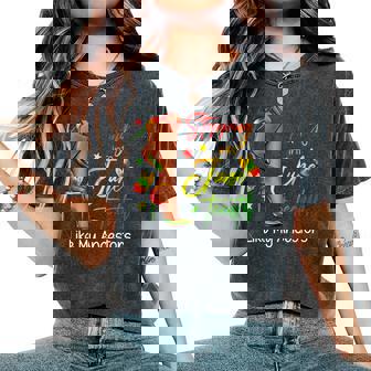 Stepping Into Junenth Afro Woman Black Girls Sneakers Men Women's Oversized Comfort T-Shirt | Mazezy