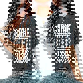 Straight Outta 5Th Grade Graduation Class Of 2025 Women's Oversized Comfort T-Shirt - Monsterry