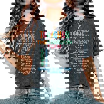 Teacher Summer Tour Last Day Of School For Teacher Women's Oversized Comfort T-Shirt - Monsterry