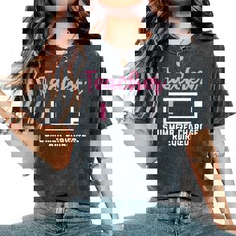 Teacherummer Recharge Required シャツ レディースオーバーサイズコンフォートTシャツ - Kawaiitshirt