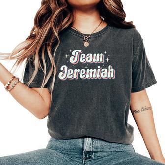 Team Jeremiah Retro Groovy Women's Oversized Comfort T-Shirt - Thegiftio UK
