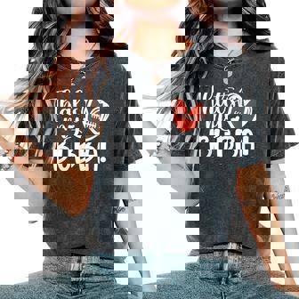 That's My Bubba Football Sister Of A Football Player Women's Oversized Comfort T-Shirt | Mazezy