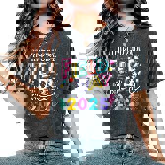 Third Grade Field Day Fun Day 2025 School Field Day Teacher Women's Oversized Comfort T-Shirt | Mazezy