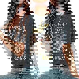 Today Is Slap An Idiot Day I’M Gonna Be Busy Crazy Chicken Women's Oversized Comfort T-Shirt - Monsterry
