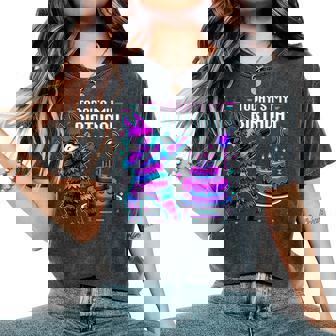 Todays My Birthday Llama Pinata Birthday Party Boy Girl Bday Women's Oversized Comfort T-Shirt - Thegiftio