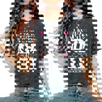 I Have Two Titles Mom And Gigi Happy Women Women's Oversized Comfort T-Shirt | Mazezy